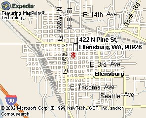 Map showing the location of the CWDR offices
